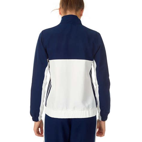 adidas T16 Team Jacke Frauen Blau/Weiß 